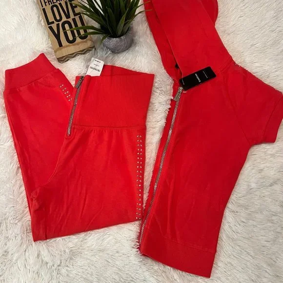 Bebe Sport Logo Capri Jogger / Sweat Set - Picture 2 of 14